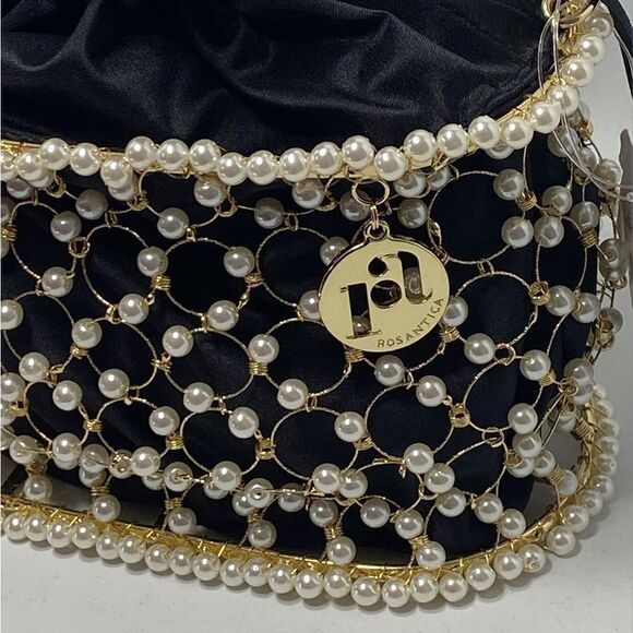 Rosantica Holli Siviglia Faux Pearl-Embellished Top Handle Bag - Picture 10 of 12